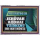 THE EVERLASTING GOD JEHOVAH ADONAI TZIDKENU OUR RIGHTEOUSNESS  Contemporary Christian Paintings Acrylic Frame  GWAMBASSADOR13132  