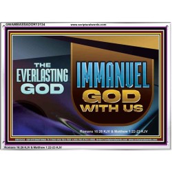 THE EVERLASTING GOD IMMANUEL..GOD WITH US  Contemporary Christian Wall Art Acrylic Frame  GWAMBASSADOR13134  "48x32"