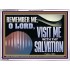 VISIT ME O LORD WITH THY SALVATION  Glass Acrylic Frame Scripture Art  GWAMBASSADOR13136  "48x32"