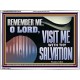 VISIT ME O LORD WITH THY SALVATION  Glass Acrylic Frame Scripture Art  GWAMBASSADOR13136  