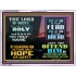 LORD OF HOSTS ONLY HOPE OF SAFETY  Unique Scriptural Acrylic Frame  GWAMBASSADOR9565  "48x32"