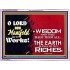 MANY ARE THY WONDERFUL WORKS O LORD  Children Room Acrylic Frame  GWAMBASSADOR9580  "48x32"