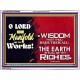 MANY ARE THY WONDERFUL WORKS O LORD  Children Room Acrylic Frame  GWAMBASSADOR9580  