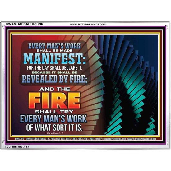 YOUR WORKS SHALL BE TRIED BY FIRE  Modern Art Picture  GWAMBASSADOR9796  