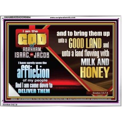 SEEN THE AFFLICTION OF MY PEOPLE AND I WILL DELIVER THEM  Inspirational Bible Verse  GWAMBASSADOR9894  "48x32"