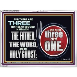 THE THREE THAT BEAR RECORD IN HEAVEN  Modern Wall Art  GWAMBASSADOR9902  "48x32"