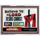 WHOSOEVER BELIEVETH ON HIM SHALL NOT BE ASHAMED  Contemporary Christian Wall Art  GWAMBASSADOR9917  