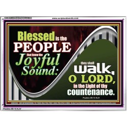 DO YOU KNOW THE JOYFUL SOUND  Sciptural Décor  GWAMBASSADOR9983  "48x32"