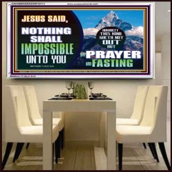 WITH GOD NOTHING SHALL BE IMPOSSIBLE  Modern Wall Art  GWAMBASSADOR10111  "48x32"