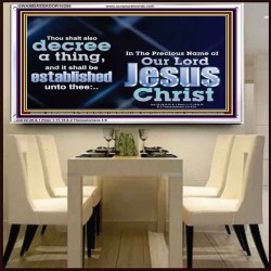 THE LIGHT SHALL SHINE UPON THY WAYS  Christian Quote Acrylic Frame  GWAMBASSADOR10296  "48x32"