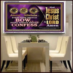 JESUS CHRIST IS LORD EVERY KNEE SHOULD BOW  Custom Wall Scripture Art  GWAMBASSADOR10300  "48x32"
