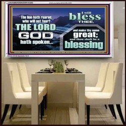 I BLESS THEE AND THOU SHALT BE A BLESSING  Custom Wall Scripture Art  GWAMBASSADOR10306  "48x32"