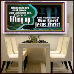 YOU ARE LIFTED UP IN CHRIST JESUS  Custom Christian Artwork Acrylic Frame  GWAMBASSADOR10310  "48x32"