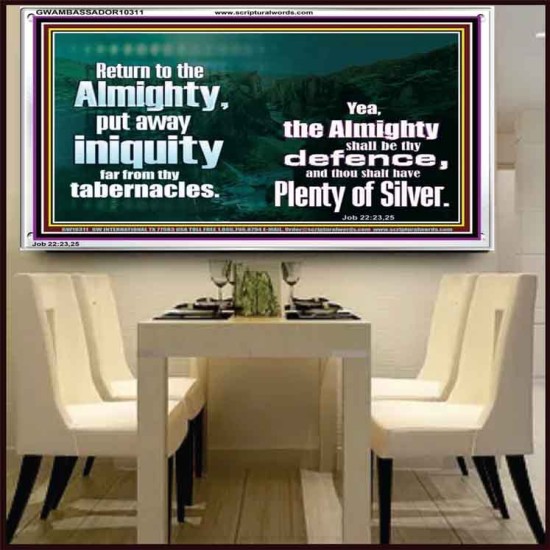 RETURN TO THE ALMIGHTY  Unique Scriptural ArtWork  GWAMBASSADOR10311  