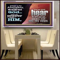 DELIGHT IN THE ALMIGHTY  Unique Scriptural ArtWork  GWAMBASSADOR10312  "48x32"