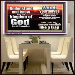 BEWARE OF THE CARE OF THIS LIFE  Unique Bible Verse Acrylic Frame  GWAMBASSADOR10317  "48x32"