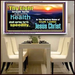 THY HEALTH WILL SPRING FORTH SPEEDILY  Custom Inspiration Scriptural Art Acrylic Frame  GWAMBASSADOR10319  "48x32"