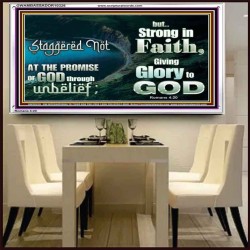 STAGGERED NOT AT THE PROMISE  Art & Décor Acrylic Frame  GWAMBASSADOR10326  "48x32"