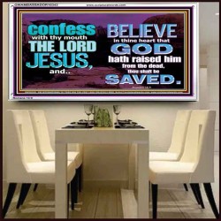 IN CHRIST JESUS IS ULTIMATE DELIVERANCE  Bible Verse for Home Acrylic Frame  GWAMBASSADOR10343  "48x32"