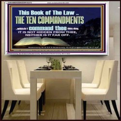 DO NOT IGNORE THE TEN COMMANDMENTS  Unique Power Bible Acrylic Frame  GWAMBASSADOR10373  "48x32"