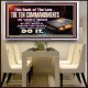 KEEP THE TEN COMMANDMENTS FERVENTLY  Ultimate Power Acrylic Frame  GWAMBASSADOR10374  