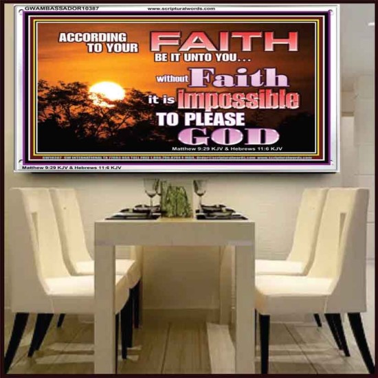 ACCORDING TO YOUR FAITH BE IT UNTO YOU  Children Room  GWAMBASSADOR10387  