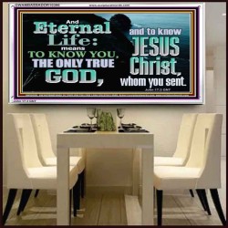 ETERNAL LIFE ONLY THROUGH CHRIST JESUS  Children Room  GWAMBASSADOR10396  "48x32"