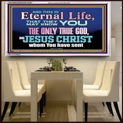 CHRIST JESUS THE ONLY WAY TO ETERNAL LIFE  Sanctuary Wall Acrylic Frame  GWAMBASSADOR10397  "48x32"