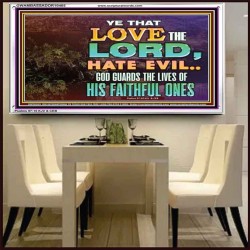 GOD GUARDS THE LIVES OF HIS FAITHFUL ONES  Children Room Wall Acrylic Frame  GWAMBASSADOR10405  "48x32"