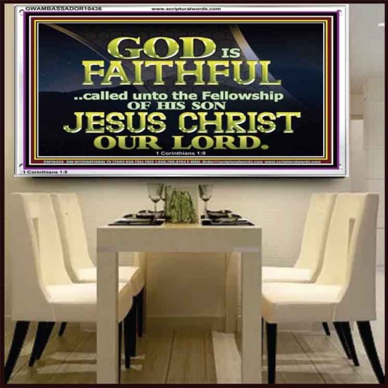 CALLED UNTO FELLOWSHIP WITH CHRIST JESUS  Scriptural Wall Art  GWAMBASSADOR10436  