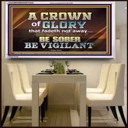 CROWN OF GLORY FOR OVERCOMERS  Scriptures Décor Wall Art  GWAMBASSADOR10440  "48x32"