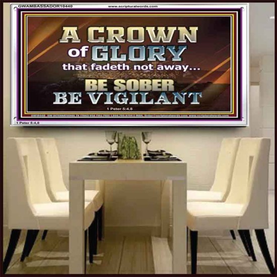 CROWN OF GLORY FOR OVERCOMERS  Scriptures Décor Wall Art  GWAMBASSADOR10440  