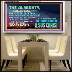 DO YOU WANT BLESSINGS OF THE DEEP  Christian Quote Acrylic Frame  GWAMBASSADOR10463  "48x32"