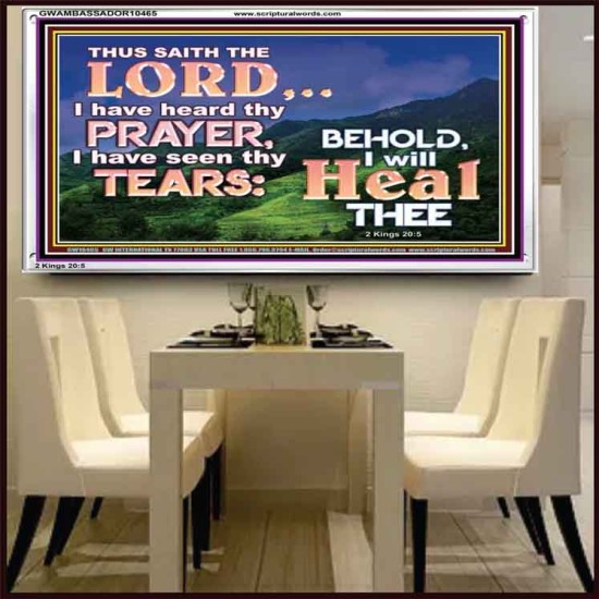 I HAVE SEEN THY TEARS I WILL HEAL THEE  Christian Paintings  GWAMBASSADOR10465  