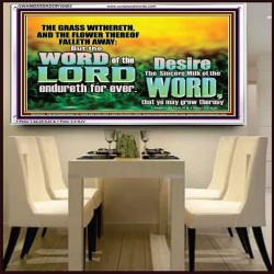 THE WORD OF THE LORD ENDURETH FOR EVER  Christian Wall Décor Acrylic Frame  GWAMBASSADOR10493  "48x32"