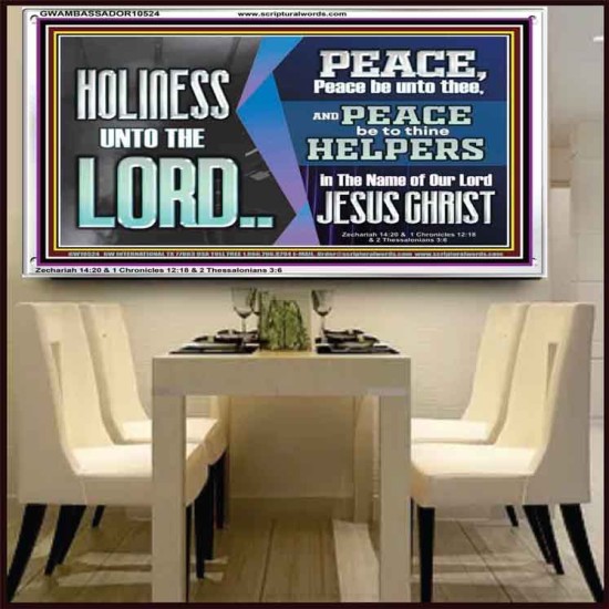 HOLINESS UNTO THE LORD  Righteous Living Christian Picture  GWAMBASSADOR10524  
