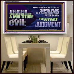 DO NOT FOLLOW MULTITUDE TO DO EVIL  Eternal Power Acrylic Frame  GWAMBASSADOR10534  "48x32"