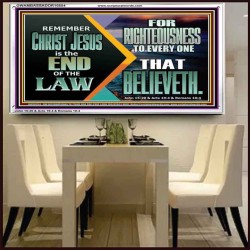 CHRIST JESUS OUR RIGHTEOUSNESS  Encouraging Bible Verse Acrylic Frame  GWAMBASSADOR10554  "48x32"
