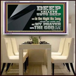 DEEP CALLETH UNTO DEEP  Modern Wall Art  GWAMBASSADOR10591  "48x32"