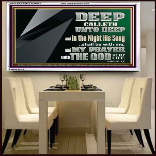 DEEP CALLETH UNTO DEEP  Modern Wall Art  GWAMBASSADOR10591  