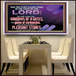 I WILL MAKE THY BORDERS OF PLEASANT STONES  Custom Modern Wall Art  GWAMBASSADOR10612  "48x32"