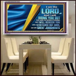 I WILL REDEEM YOU WITH A STRETCHED OUT ARM  New Wall Décor  GWAMBASSADOR10620  "48x32"