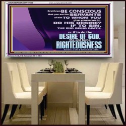 DOING THE DESIRE OF GOD LEADS TO RIGHTEOUSNESS  Bible Verse Acrylic Frame Art  GWAMBASSADOR10628  "48x32"