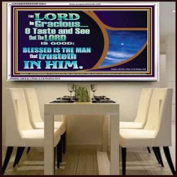 BLESSED IS THE MAN THAT TRUSTETH IN THE LORD  Scripture Wall Art  GWAMBASSADOR10641  "48x32"