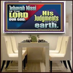 JEHOVAH NISSI IS THE LORD OUR GOD  Sanctuary Wall Acrylic Frame  GWAMBASSADOR10661  "48x32"
