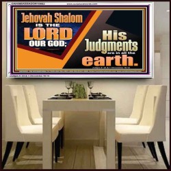 JEHOVAH SHALOM IS THE LORD OUR GOD  Ultimate Inspirational Wall Art Acrylic Frame  GWAMBASSADOR10662  "48x32"