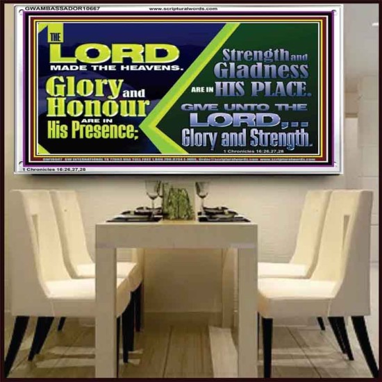 GLORY AND HONOUR ARE IN HIS PRESENCE  Eternal Power Acrylic Frame  GWAMBASSADOR10667  