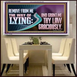 GRANT ME THY LAW GRACIOUSLY  Unique Scriptural Acrylic Frame  GWAMBASSADOR10690  "48x32"