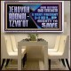 JEHOVAH ADONAI  TZVAOT OUR REFUGE AND STRENGTH  Ultimate Inspirational Wall Art Acrylic Frame  GWAMBASSADOR10710  