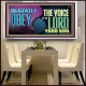 DILIGENTLY OBEY THE VOICE OF THE LORD OUR GOD  Bible Verse Art Prints  GWAMBASSADOR10724  